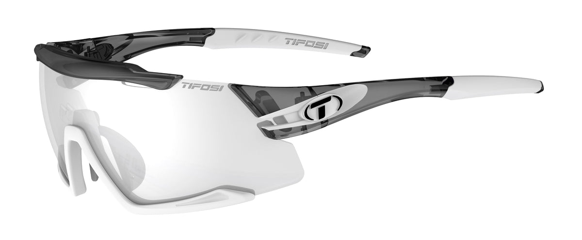 Tifosi Aethon, Crystal Smoke/White -Light Night Fototec lens *Damaged Package