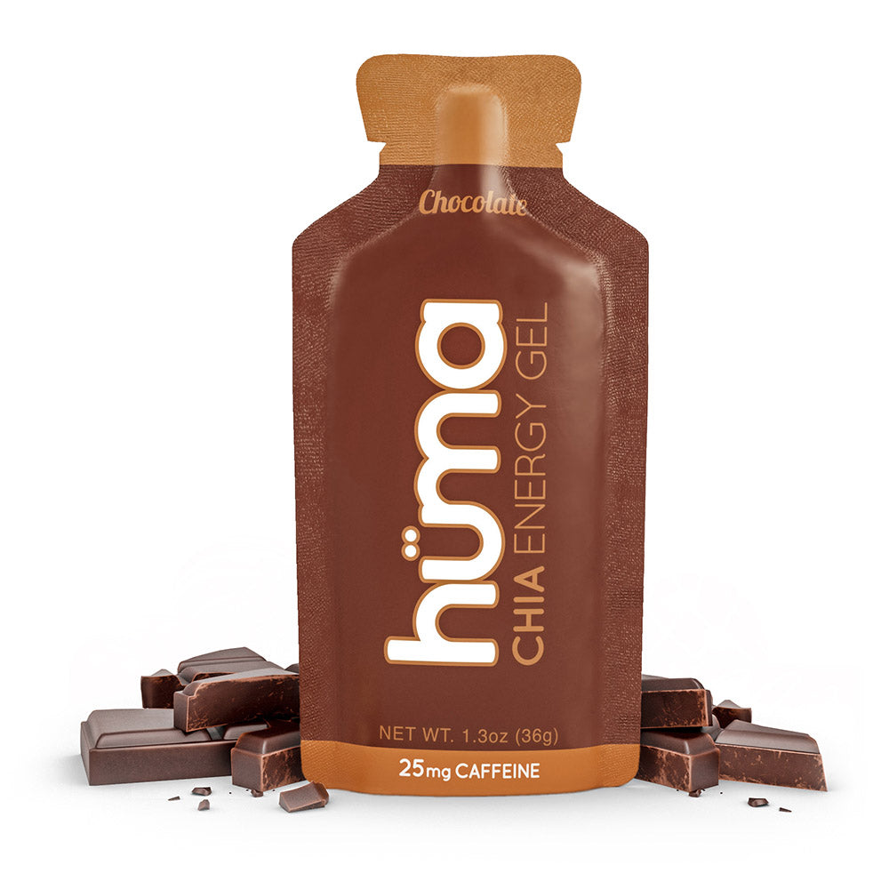 Hüma Energy Gels with caffeine - Chocolate - The Podium