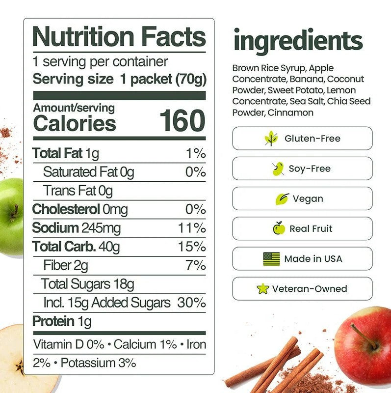 Huma Ultra Energy Gel - Apple Pie