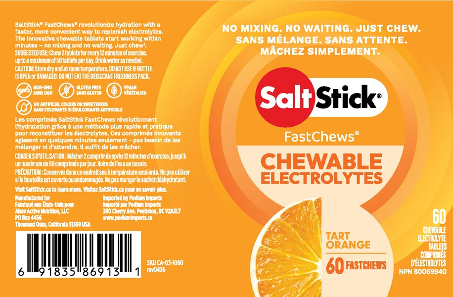 SaltStick FastChews 60-tab bottle