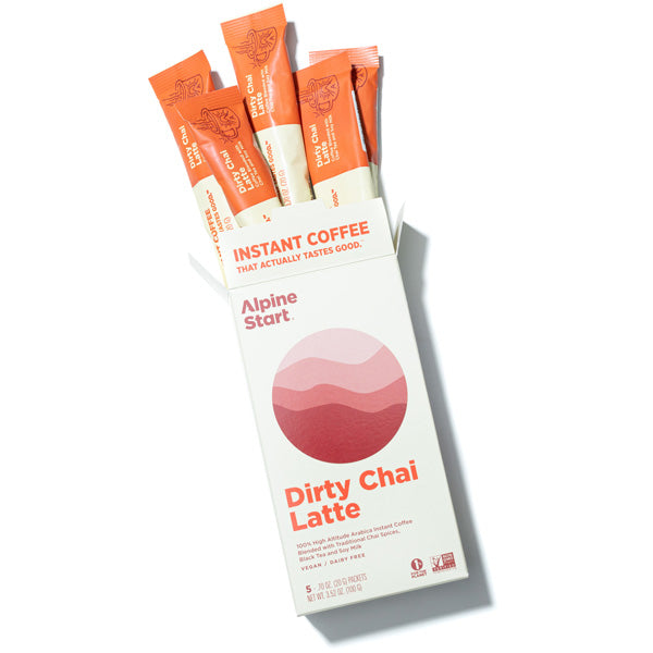 Dairy-Free Dirty Chai Tea Instant Latte - Box of 5 Servings