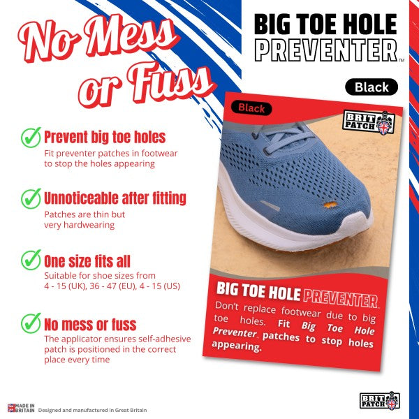 Brit Patch (Trainer Armour) Big Toe Hole Preventer