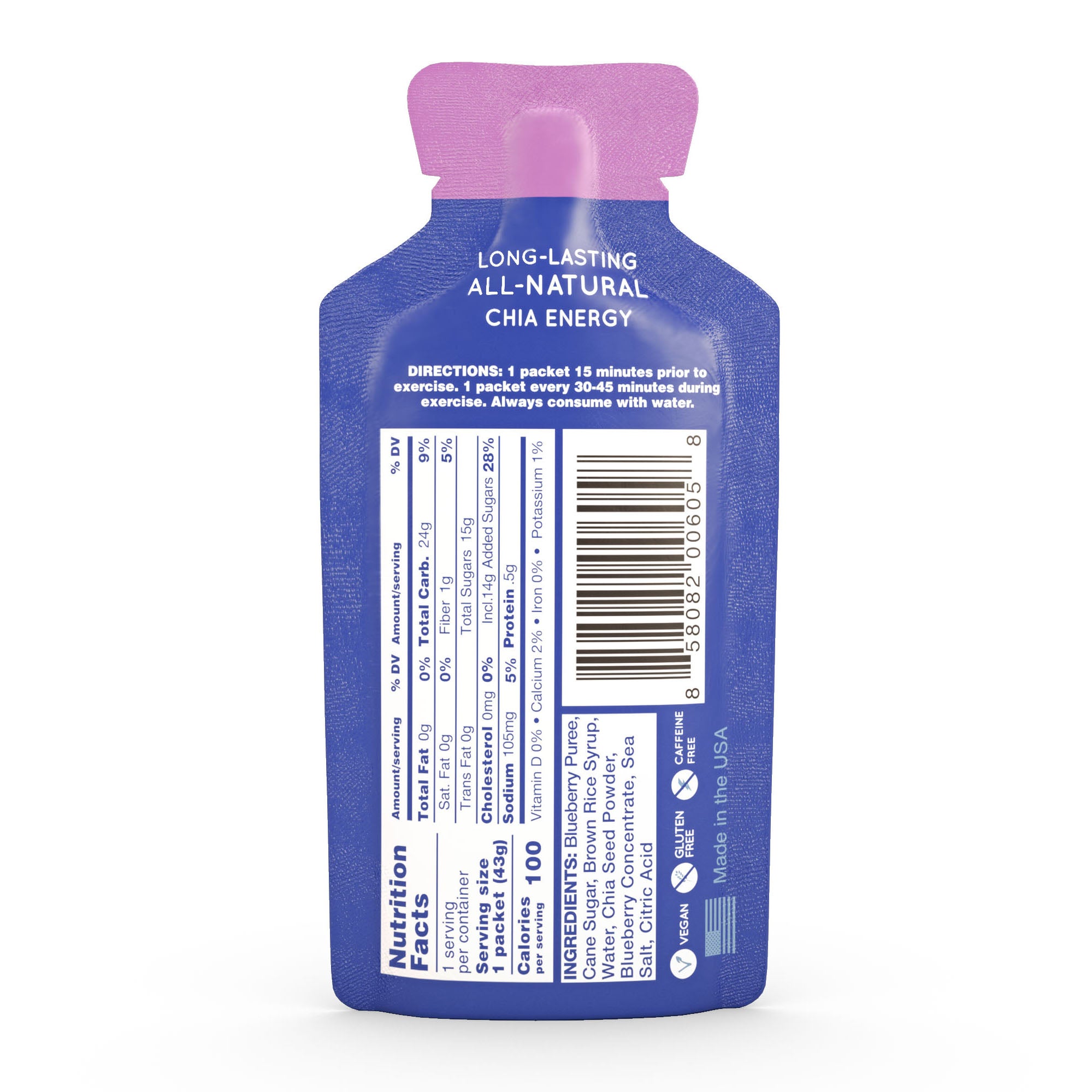 Hüma Energy Gels - Blueberries - The Podium