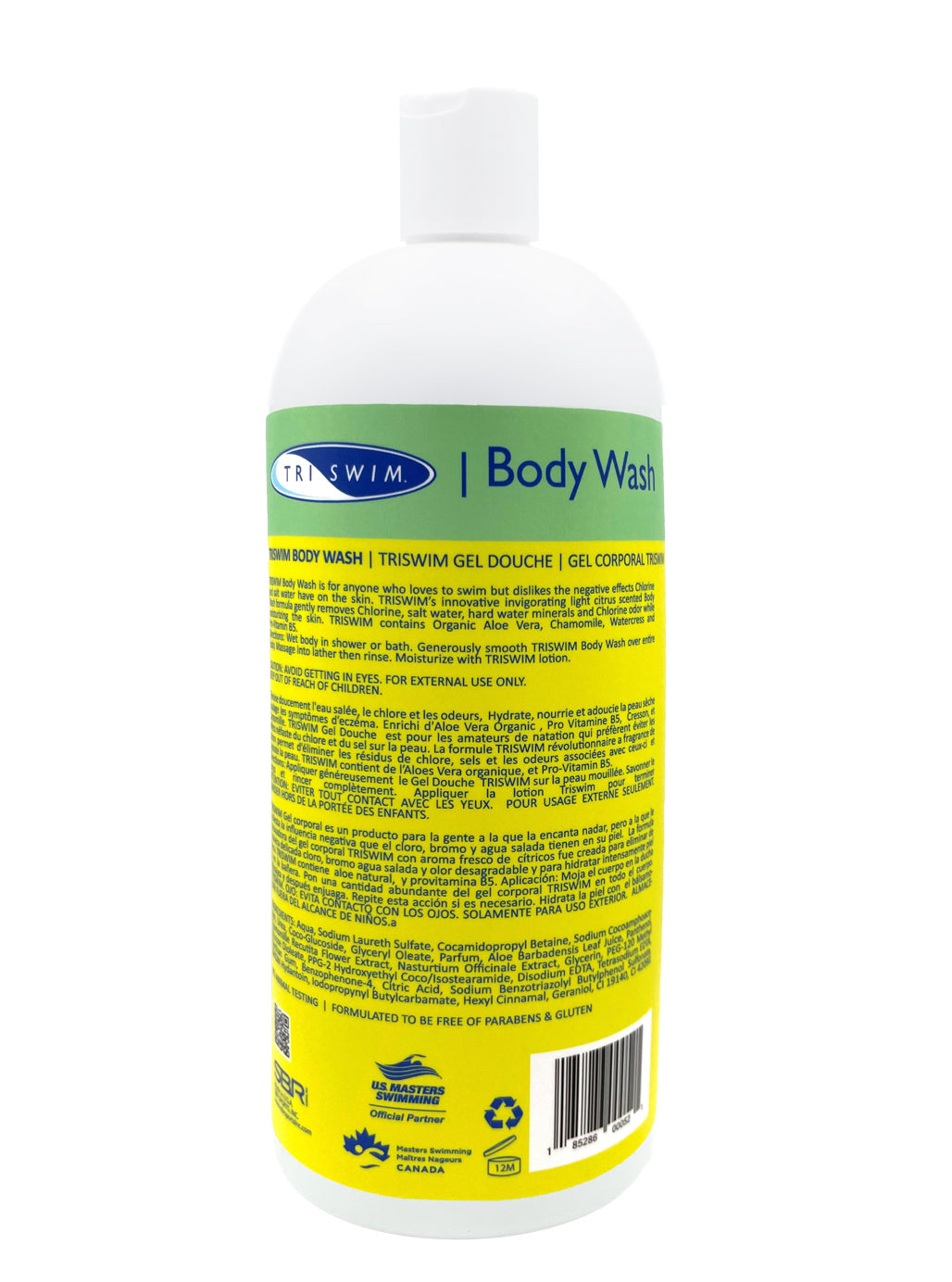 TRISWIM Chlorine Removal Body Wash 946ml [with pump]  | Zen Lime & Mango - The Podium