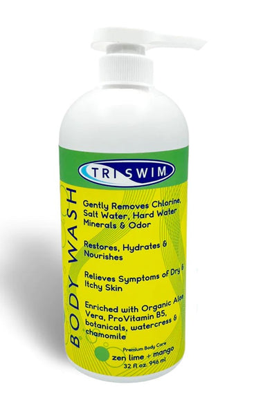 TRISWIM Chlorine Removal Body Wash 946ml [with pump]  | Zen Lime & Mango