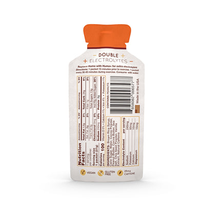 Hüma Plus Energy Gels with Caffeine - Chocolate Peanut Butter