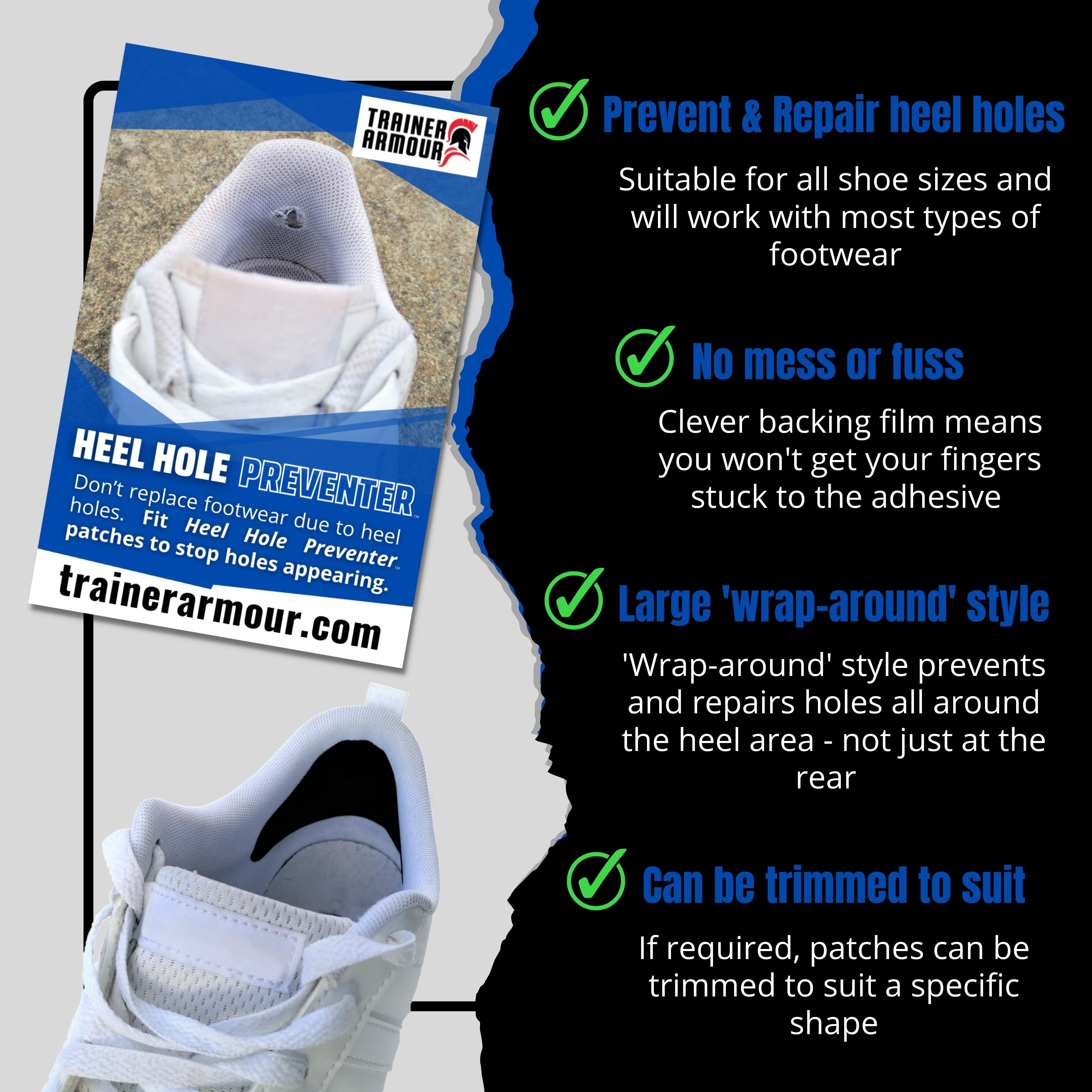 Trainer Armour Heel Hole Preventer - The Podium