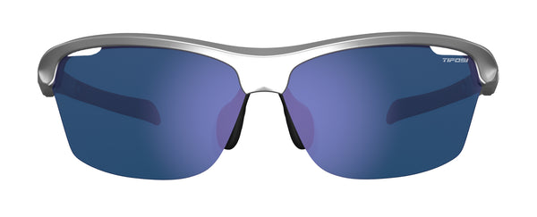 Tifosi Intense, Metallic Silver - Smoke Blue Lens *Damaged Package