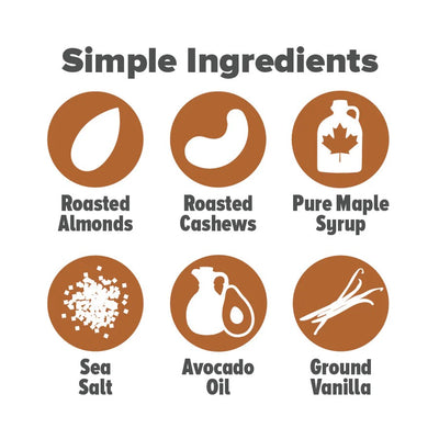 Trail Butter Maple Syrup Sea Salt - Re-Sealable Pouch - 128g, box of 6 - The Podium