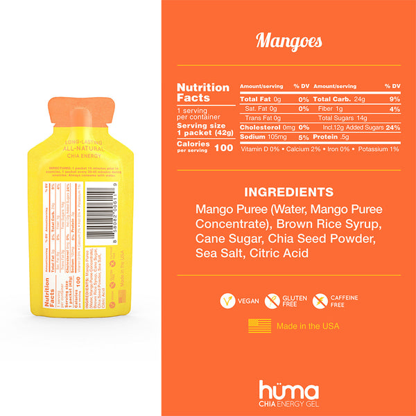 Hüma Energy Gels - Mango