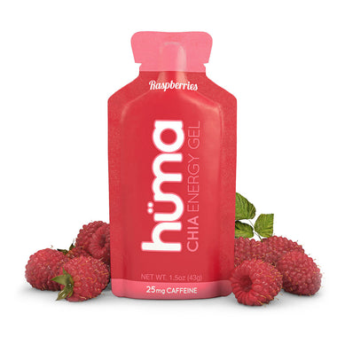 Hüma Energy Gels with caffeine - Raspberry