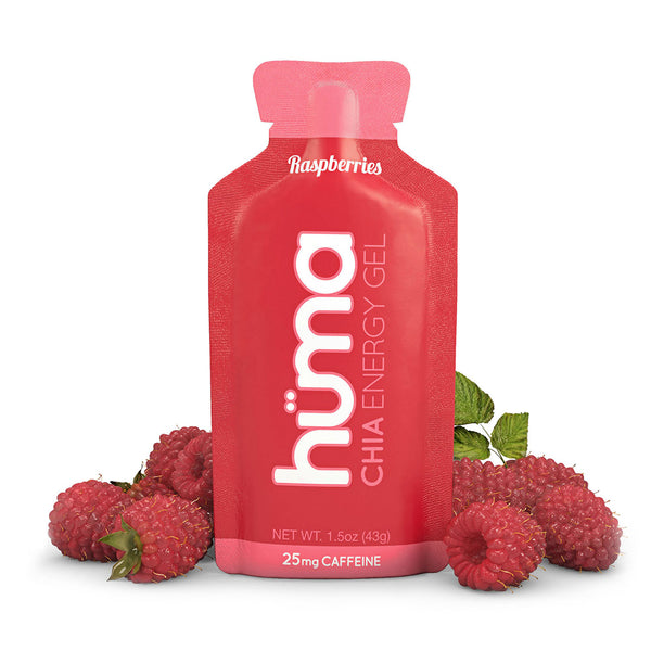 Hüma Energy Gels with caffeine - Raspberry