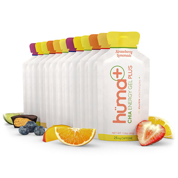 Hüma PLUS Energy Gels - 12 gel Variety pack