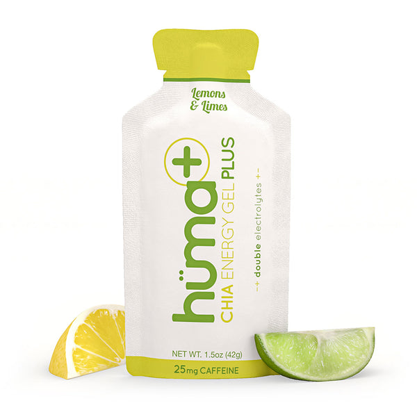 Hüma Plus Energy Gels with Caffeine - Lemons & Limes