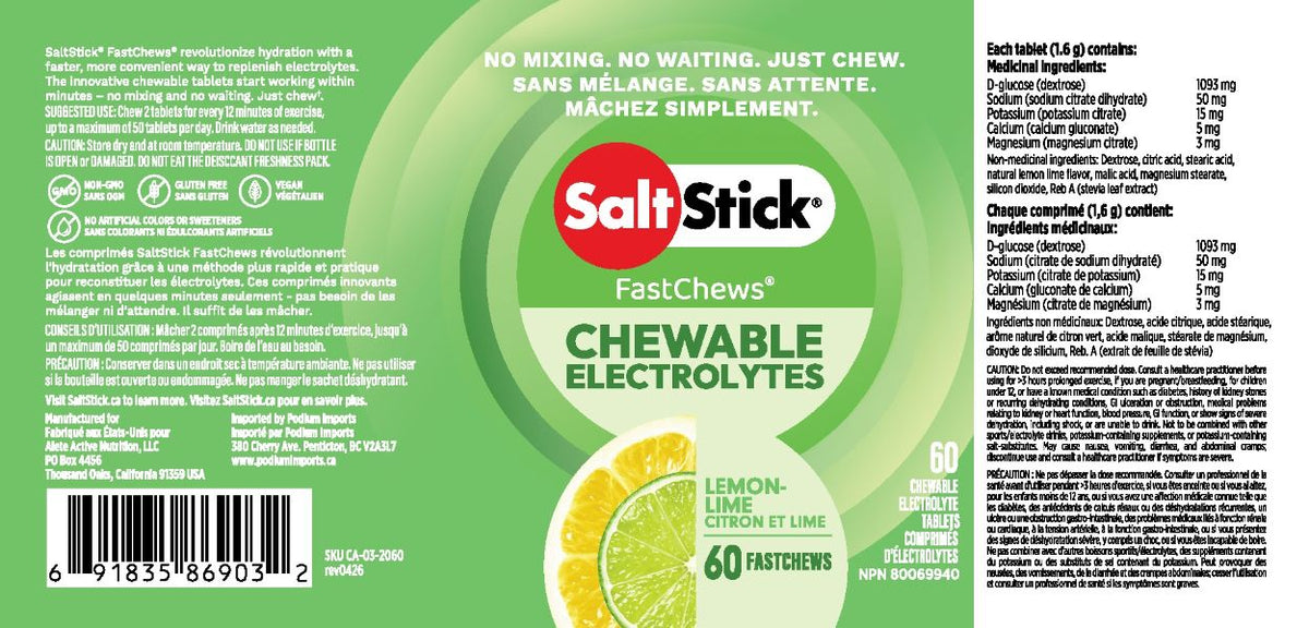 SaltStick FastChews 60-tab bottle