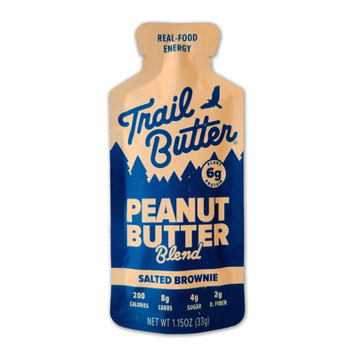 Trail Butter Salted Brownie Peanut singles - 33gm, box of 12 - The Podium