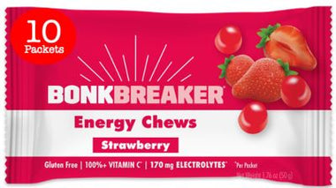 Bonk Breaker Energy Chews - Strawberry - Box of 10 Pouches