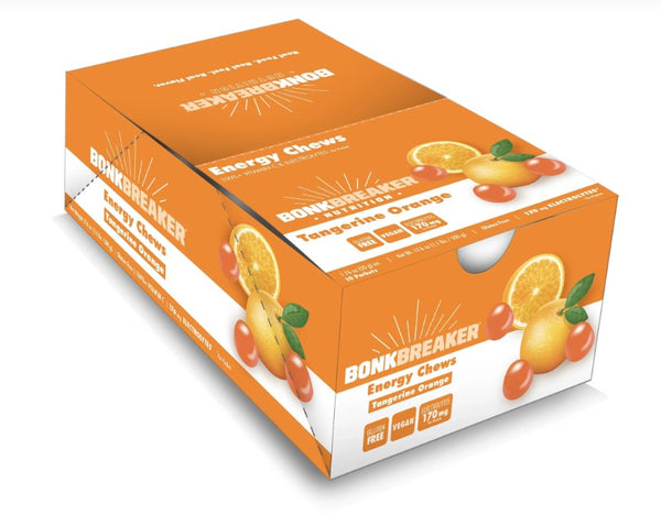 Bonk Breaker Energy Chews - Tangerine Orange - Box of 10 Pouches