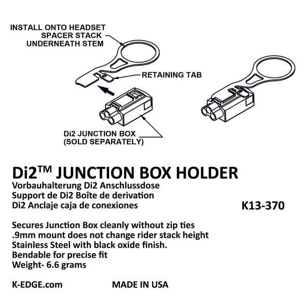 K-EDGE - 370 DI2 JUNCTION BOX MOUNT *Damaged Package