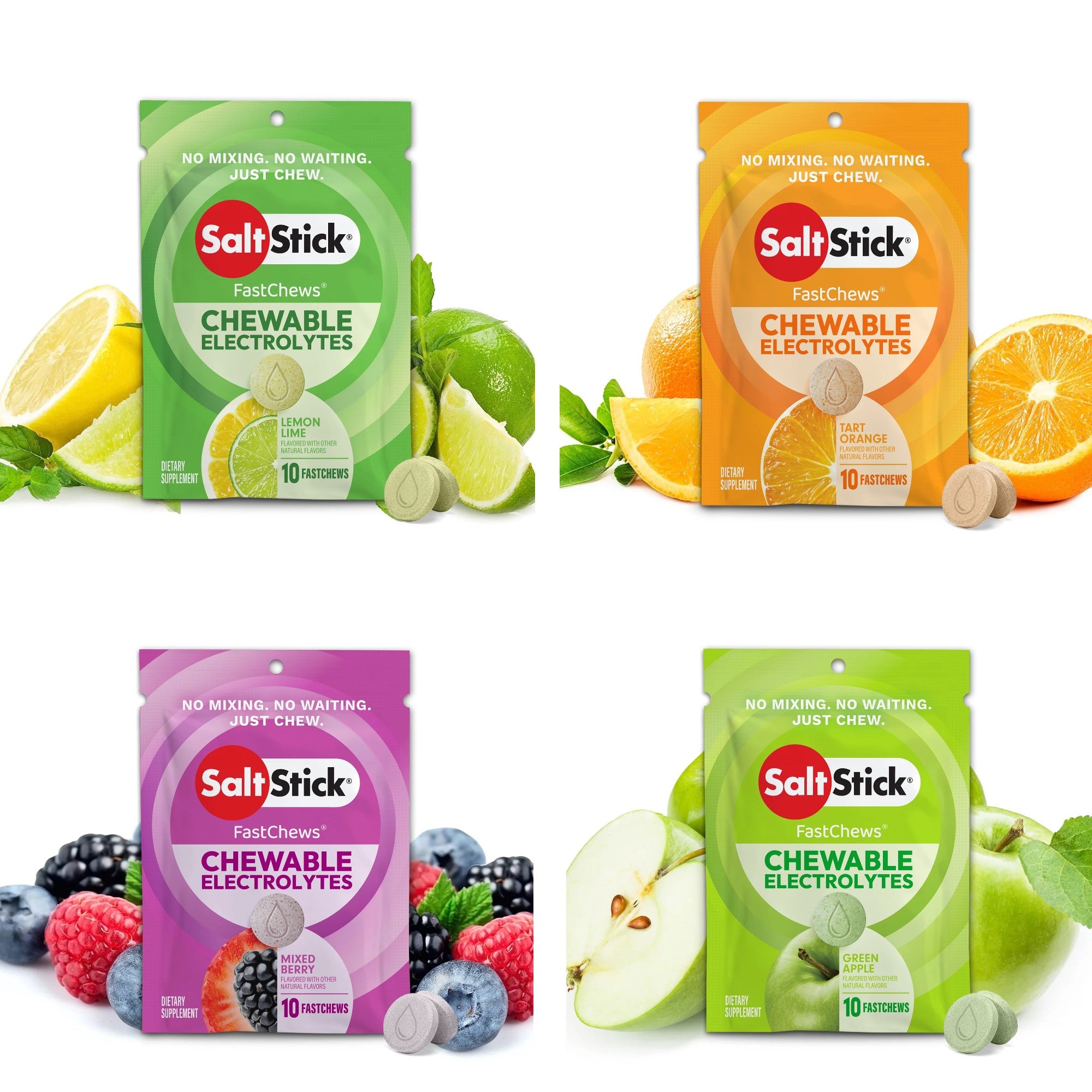 Saltstick Fastchews Variety Pack - Box of 12 Pouches