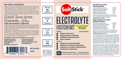 SaltStick FastChews 60-tab bottle - The Podium