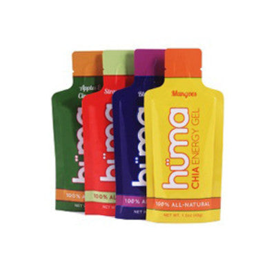 Huma Energy Gels - 12 gel Non-Caffeine Variety pack, Sport Nutrition, Huma - The Podium