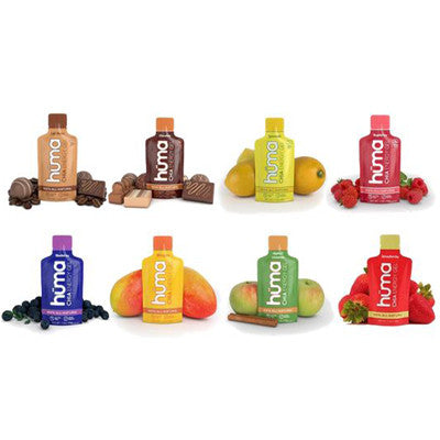 Huma Energy Gels - 12 gel Mixed Variety pack, Sport Nutrition, Huma - The Podium