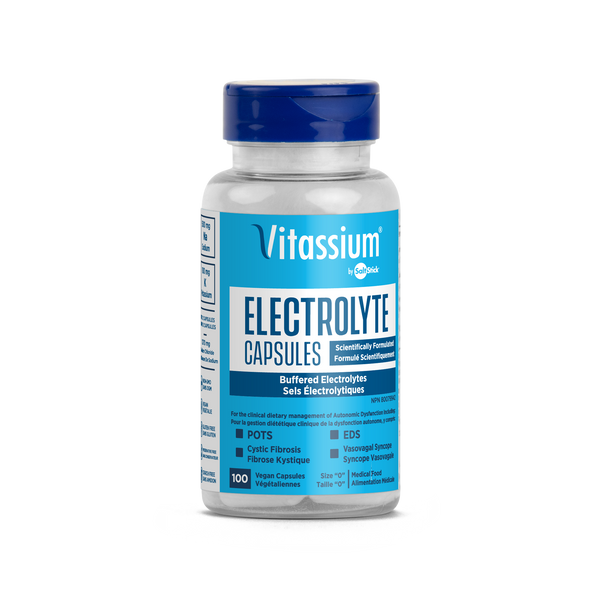 Vitassium Buffered Salt Capsules for POTS and Dysautonomia - 100 Capsules